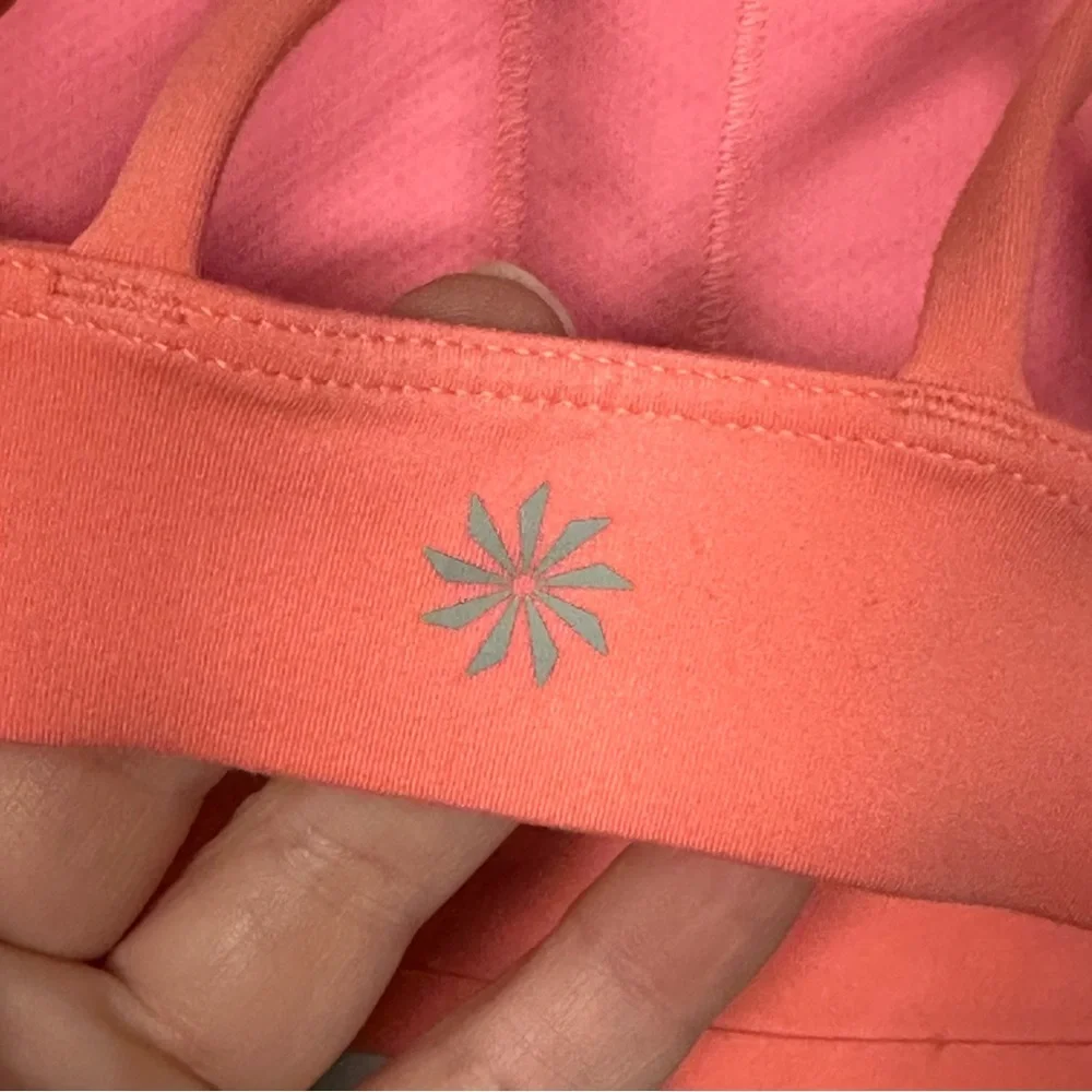 Athleta NWT SOLACE BRA IN POWERVITA - Size Large in Mimosa Pink